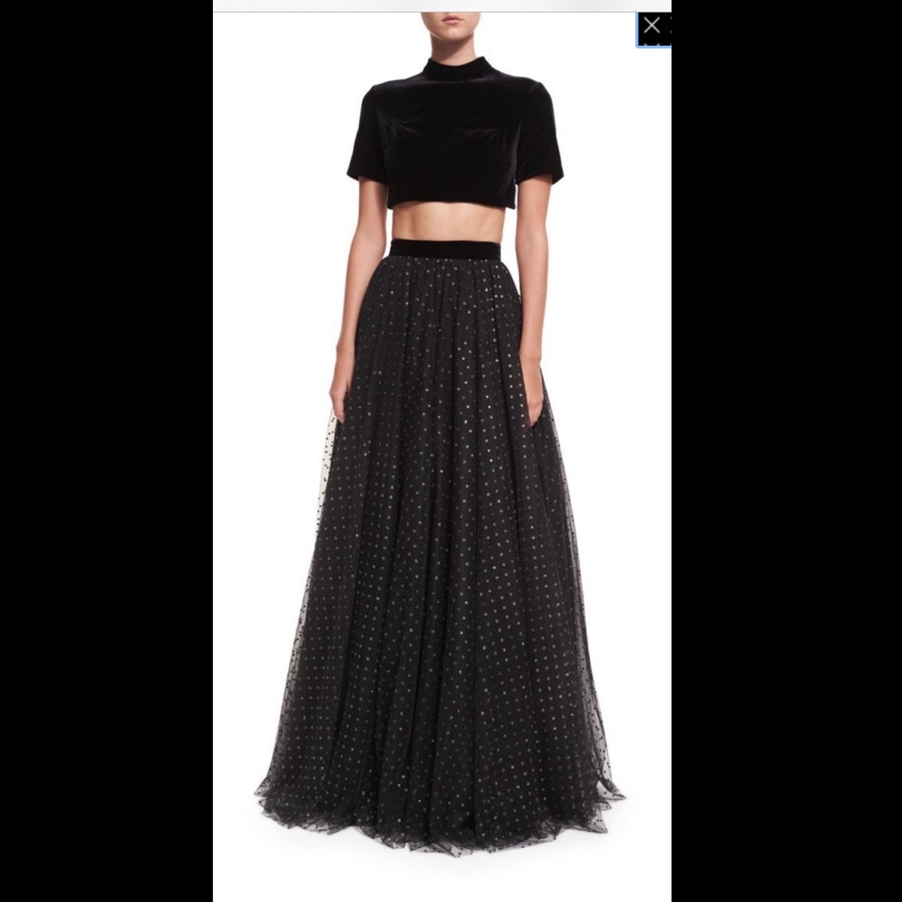Jovani Black Sparkle Lehenga / Prom Dress